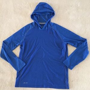 Nike Dri-Fit LS Hooded Training Top, Size L